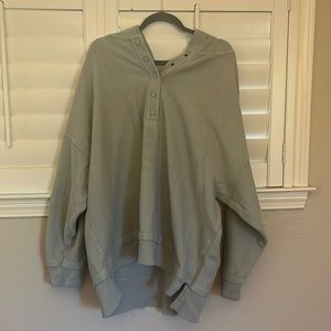 Green corduroy Aerie hoodie